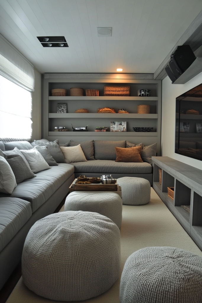 13. Sleek Storage Solutions