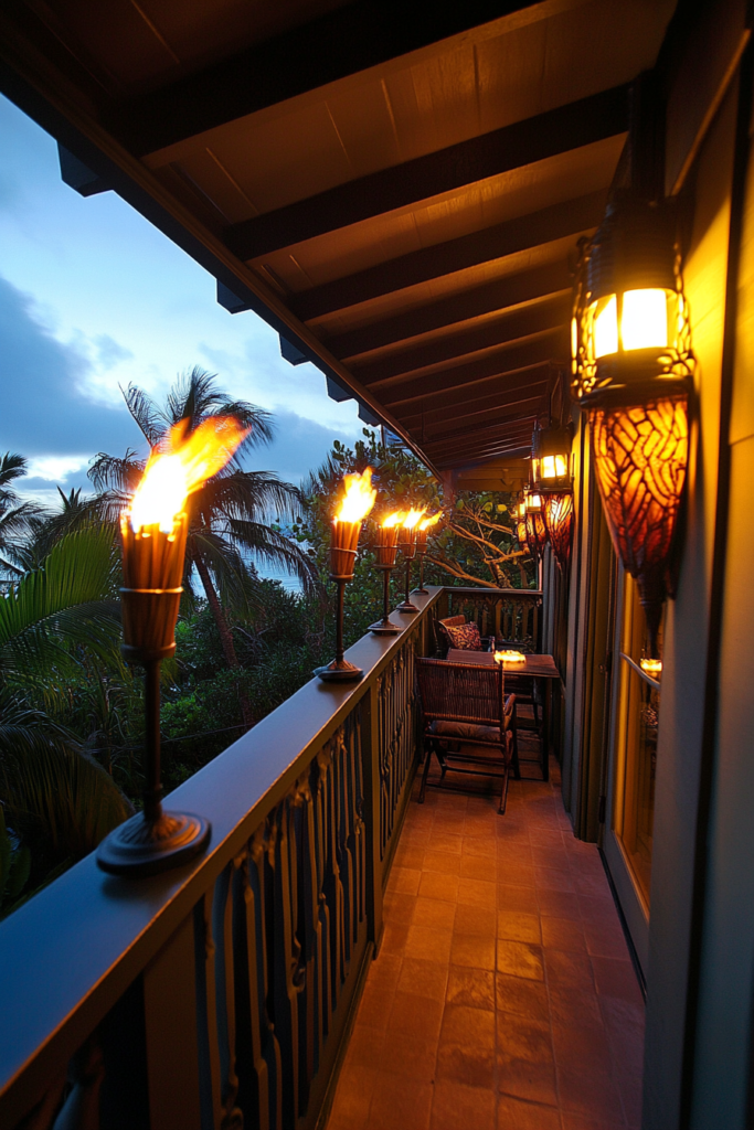 13. Tiki Torches for a Tropical Vibe
