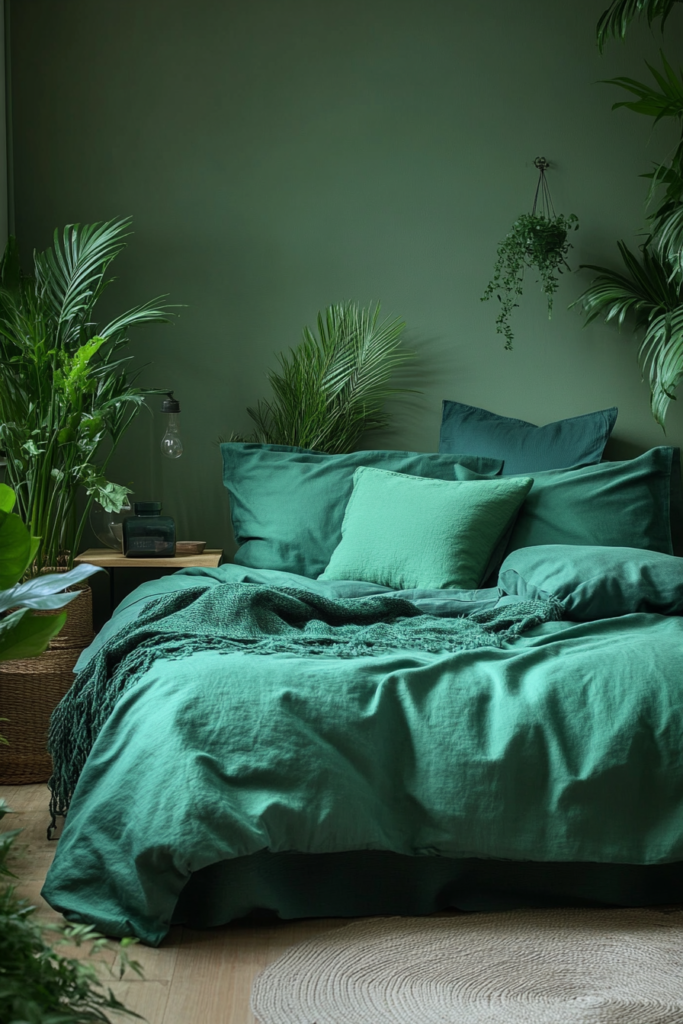 14. Go Monochrome with Green