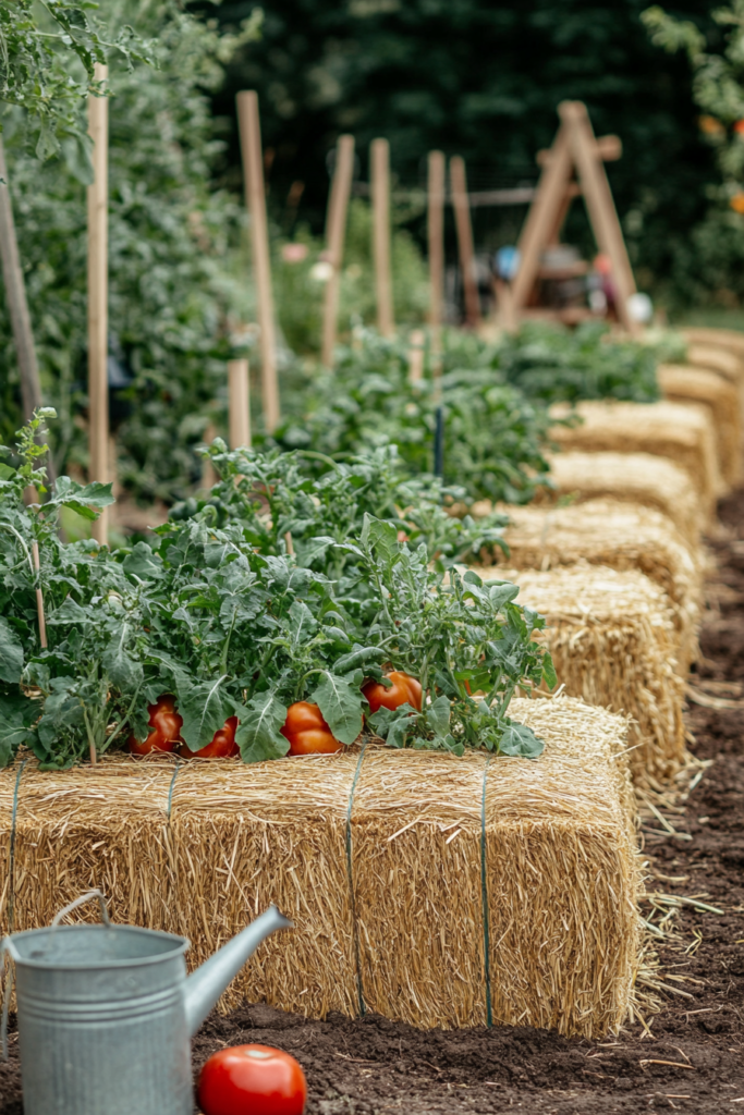 14. Straw Bale Raised Beds