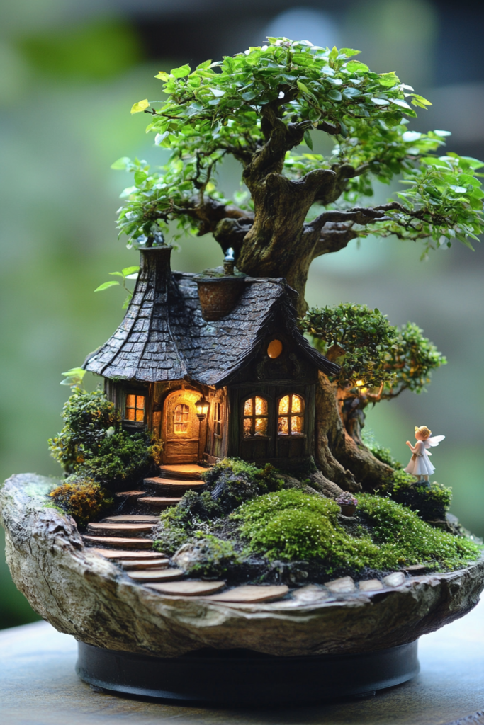 15. Bonsai Fairy Garden