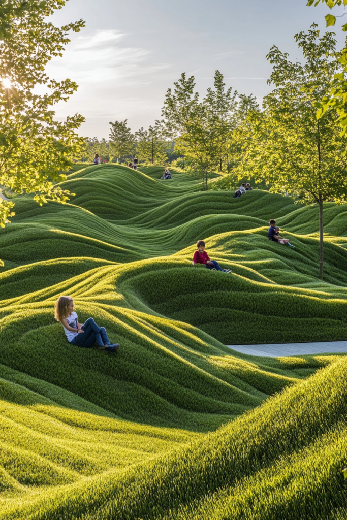 15. Grassy Seating Berms