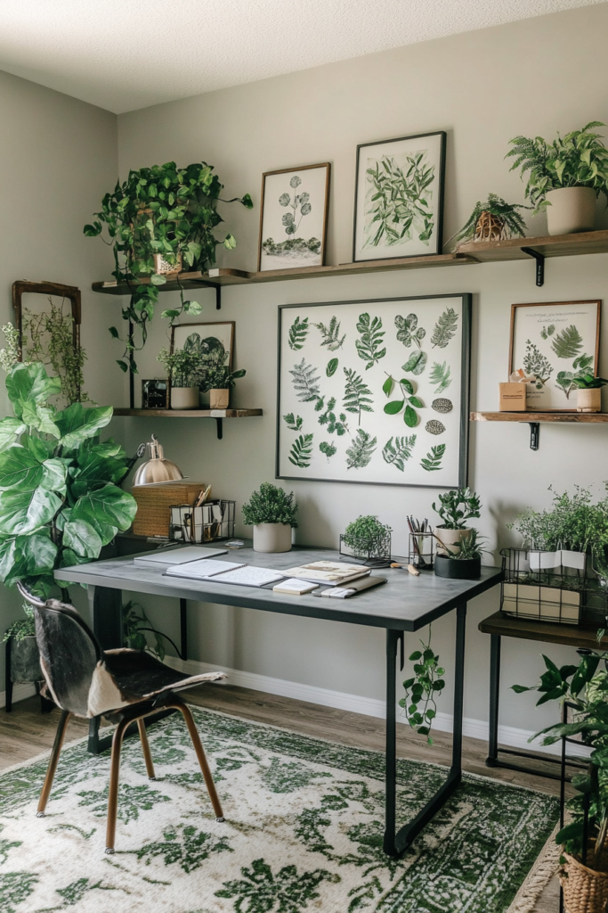 15. Incorporate Plant-Themed Wall Art