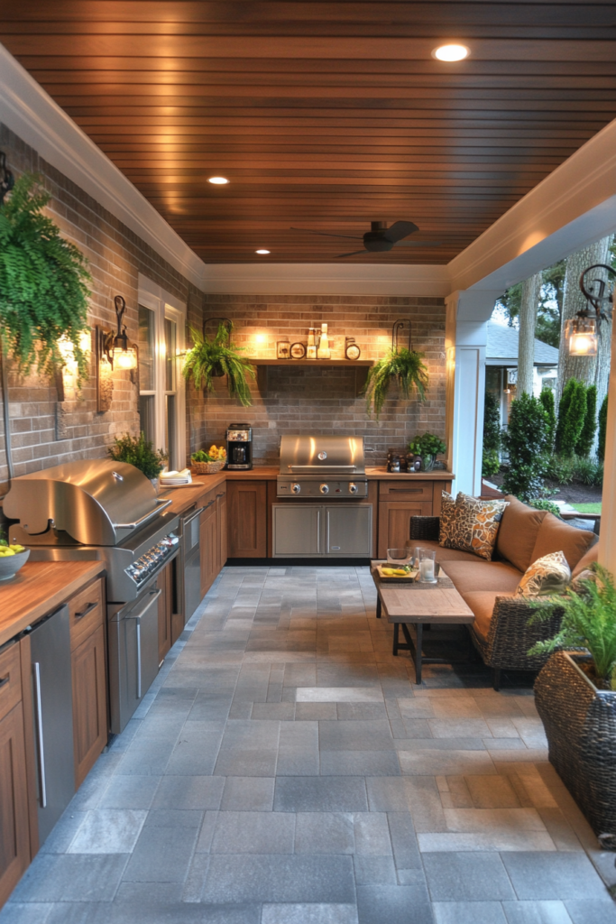 15. Outdoor Kitchen for Dining and Cooking