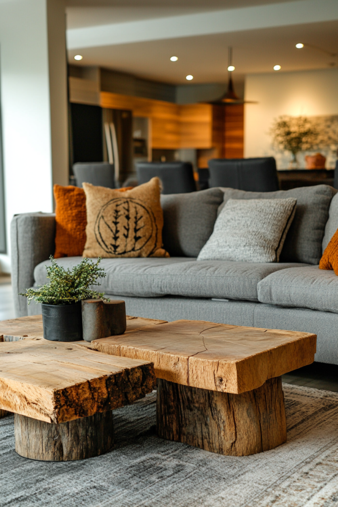 15. Rustic Charm with Wooden Elements
