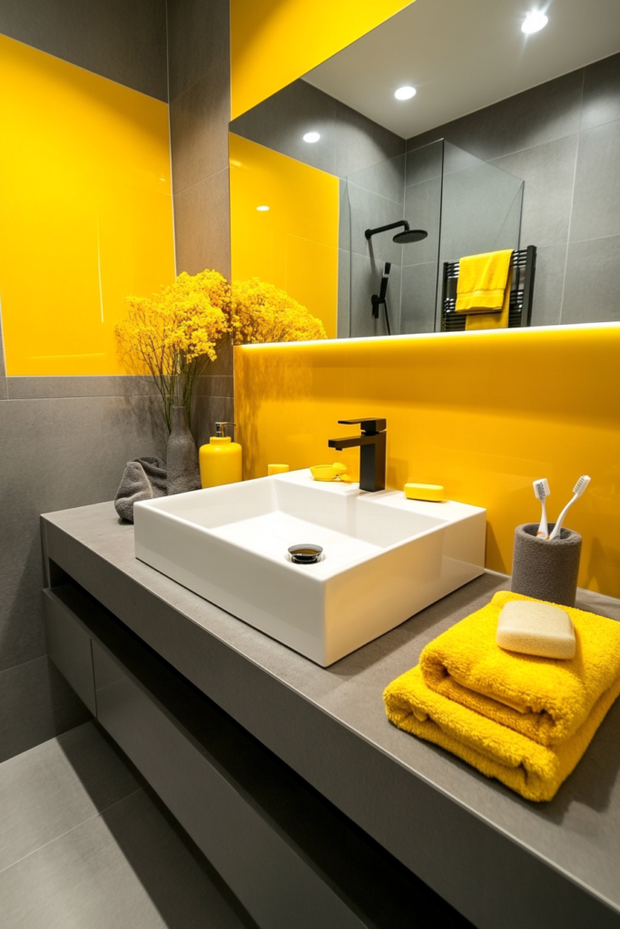 15. Yellow and Gray Harmony