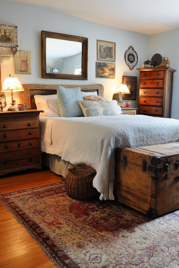 16. Use Vintage or Upcycled Furniture for a Unique Look
