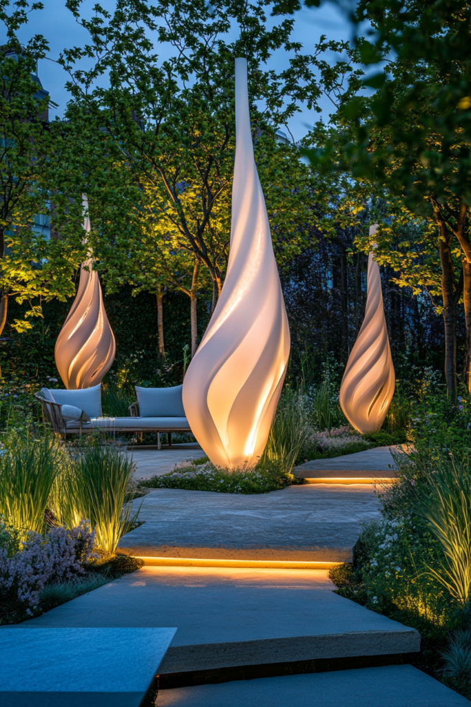 17. Sculptural Light Fixtures