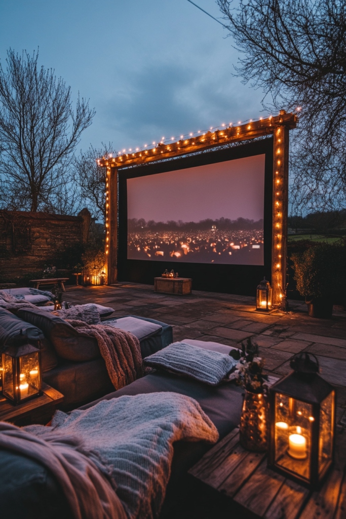 18. Backyard Theater Lights