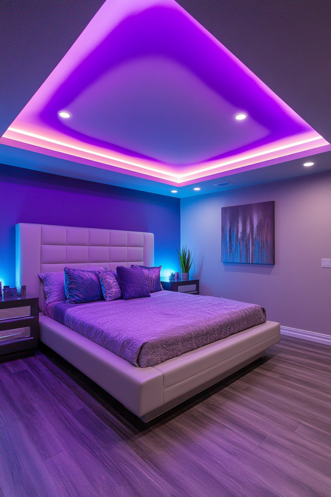 18. LED Color-Changing Lights for Modern Drama