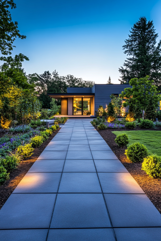 18. Stamped Concrete Pathway
