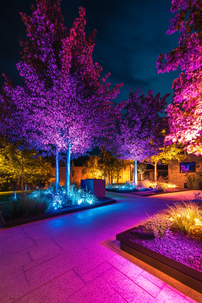 19. Bluetooth-Controlled Smart Tree Lights
