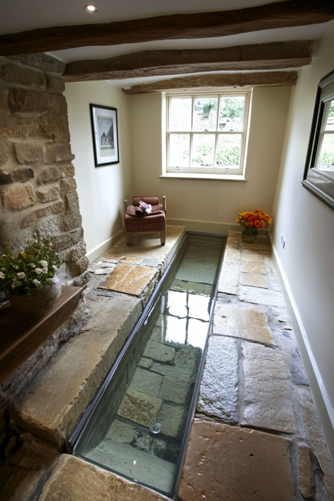 19. Compact Wet Room with a Linear Drain