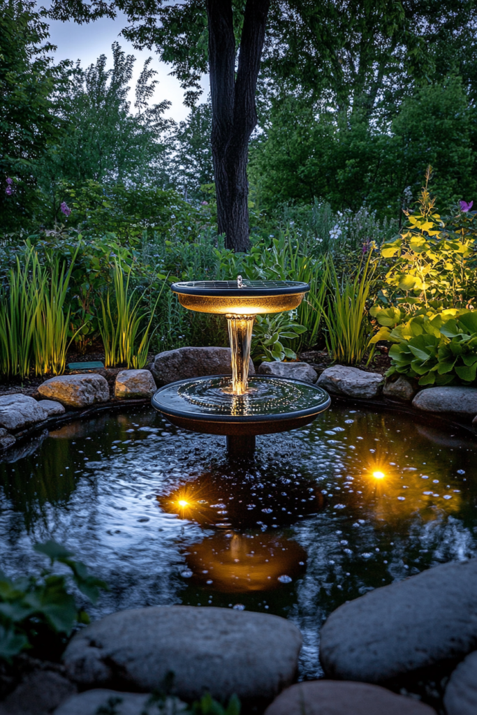 19. Solar-Powered Water Features