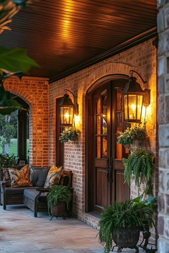 2. Lantern-Style Wall Lights