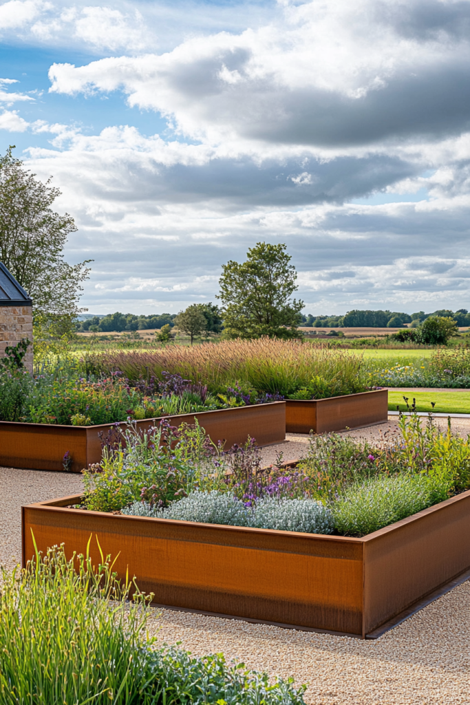 2. Raised Garden Beds with Style