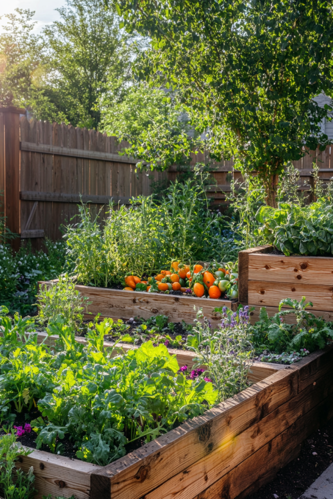 2. Tiered Raised Garden Beds