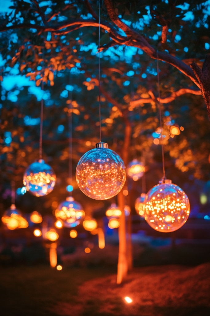 21. Floating Orb Lights