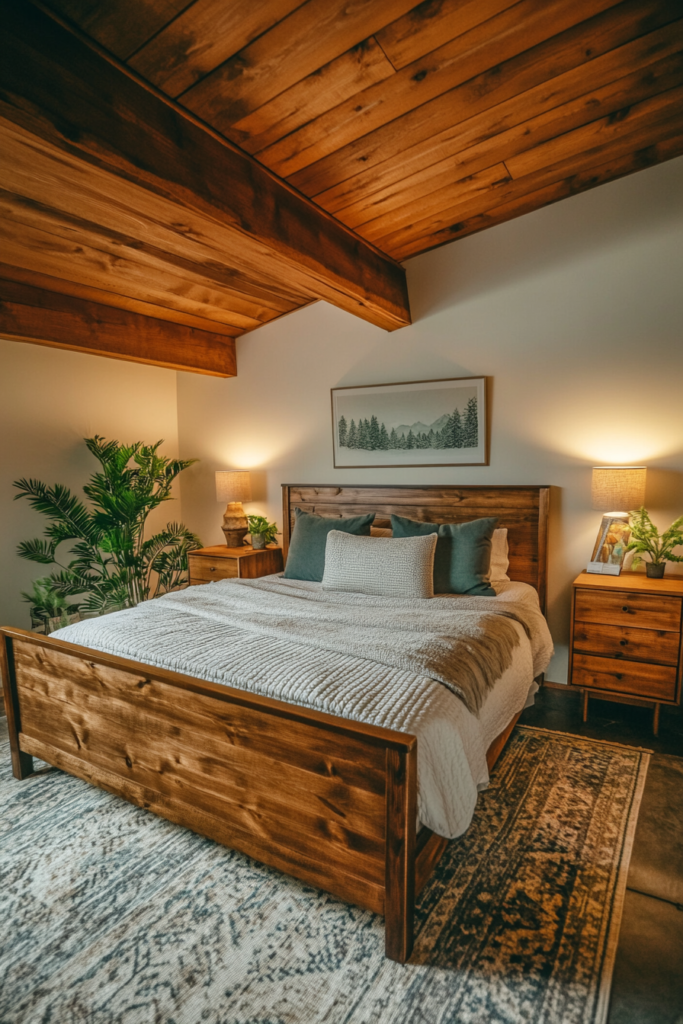 21. Incorporate Rustic Wooden Furniture
