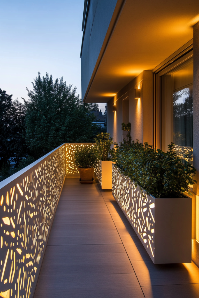 22. Backlit Panels for Modern Flair