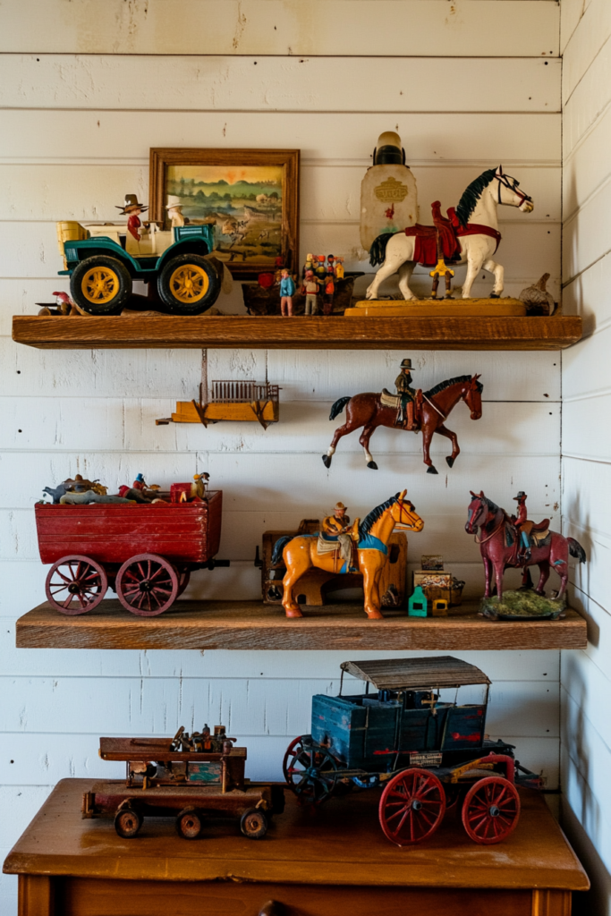23. Create a Display of Vintage Western Toys