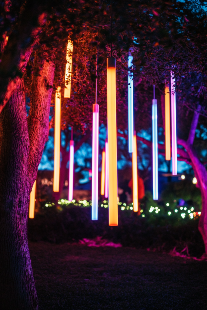 23. Glow Stick Tree Decor