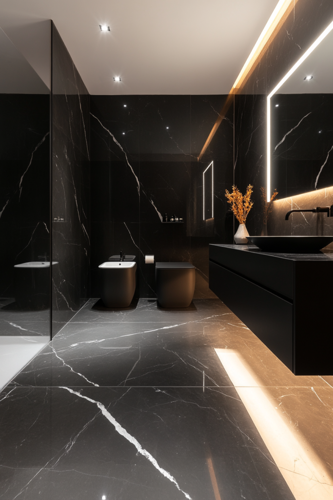 3. Black and White Marble Magic