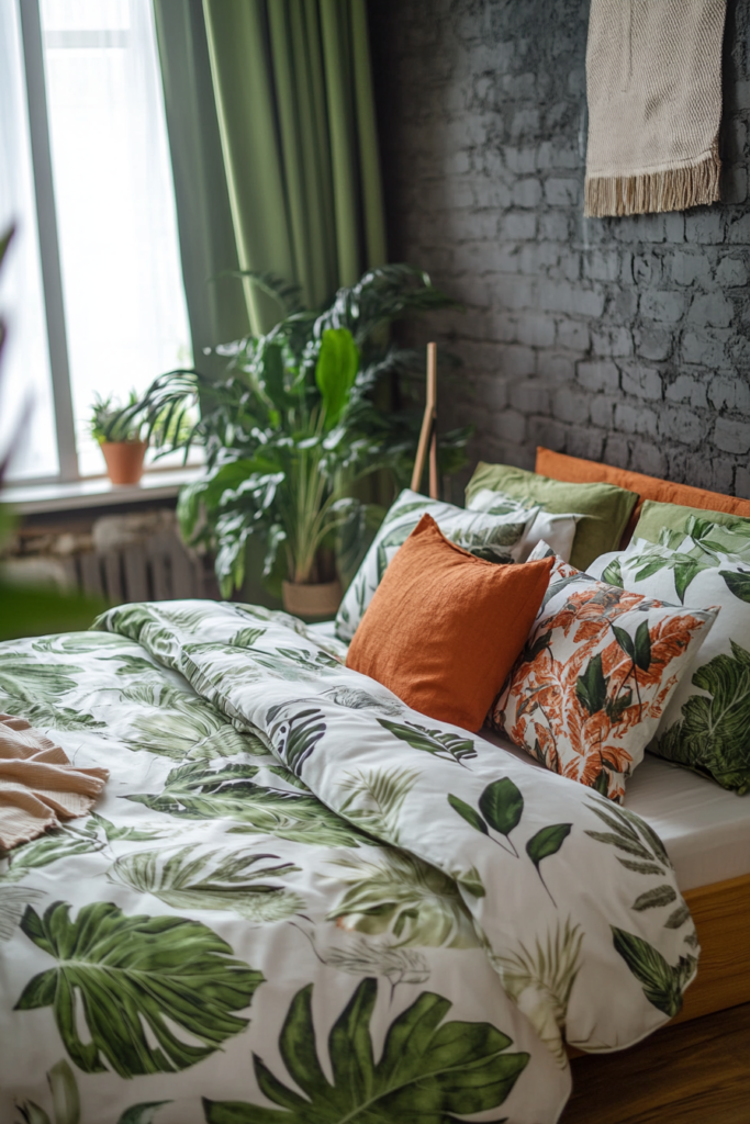 3. Bring in Botanical Bedding