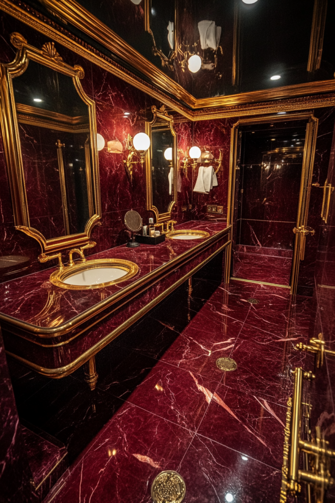 3. Luxurious Red Marble
