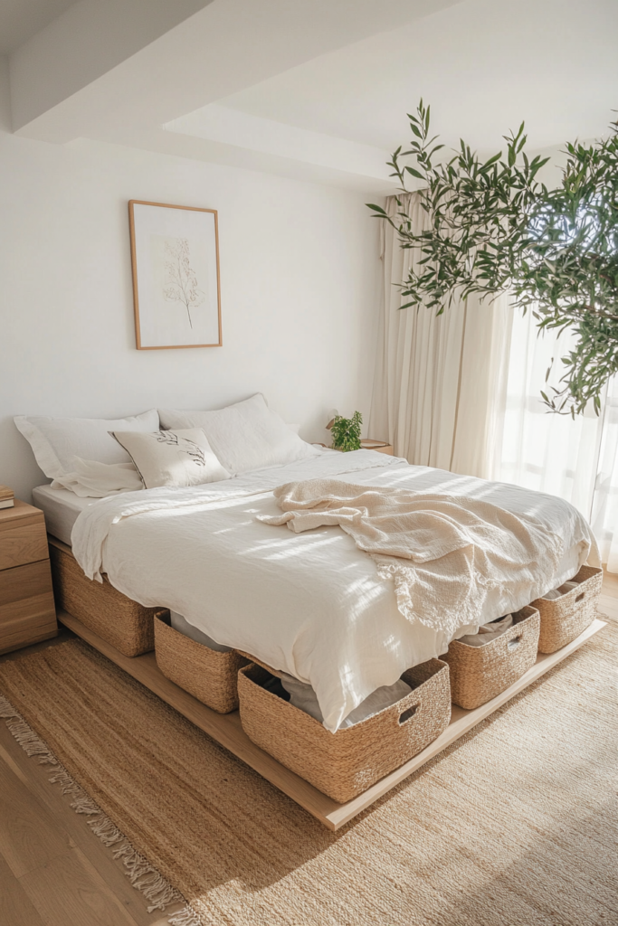3. Under-Bed Storage to Keep Things Tidy