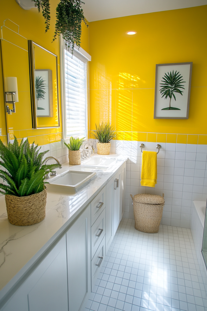 3. Yellow and White Duo for Freshness