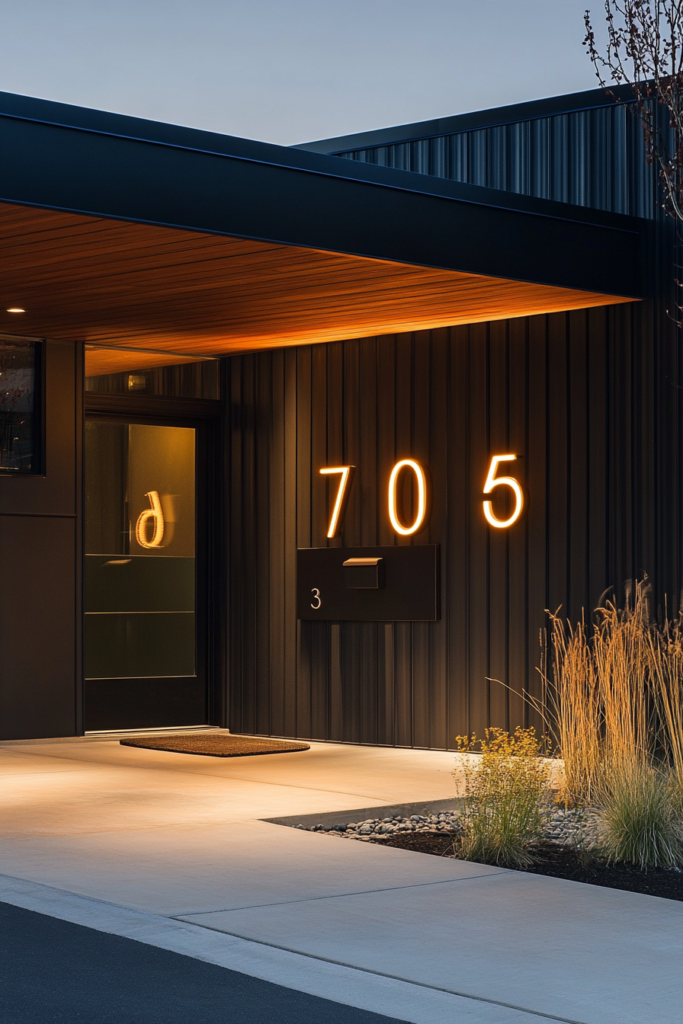 4. Backlit House Numbers