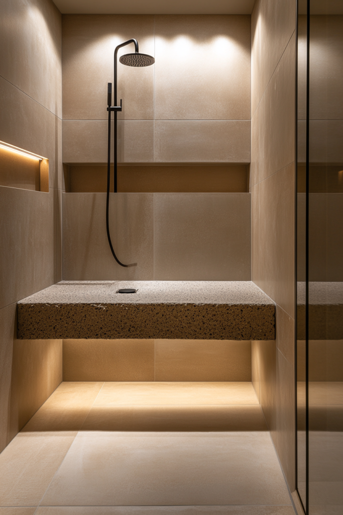 5. Floating Shower Bench for Extra Comfort