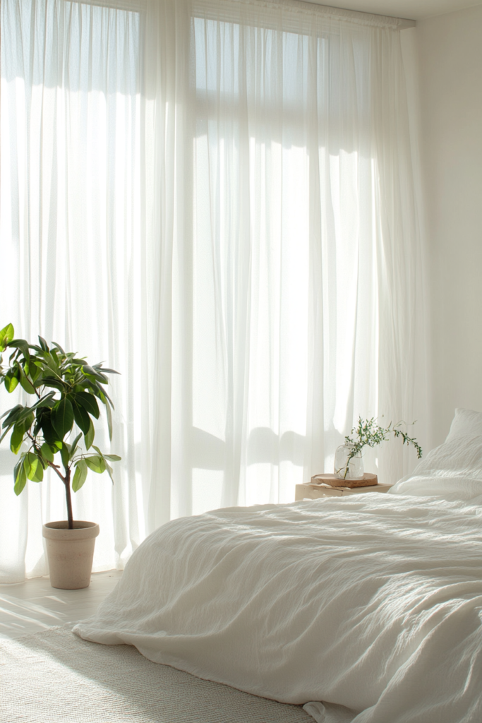 5. Install Floor-to-Ceiling Curtains