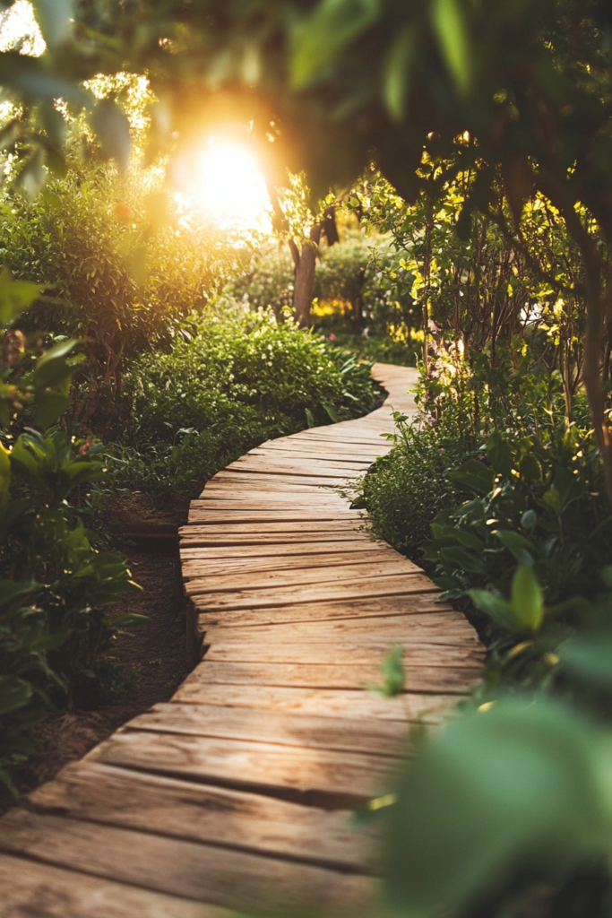 5. Wooden Plank Walkway