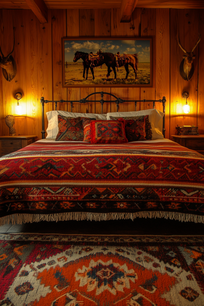 6. Western-Inspired Bedding to Complete the Look