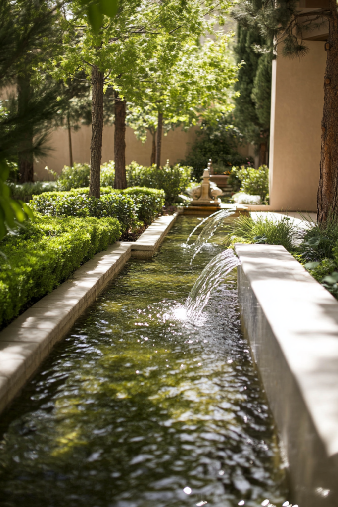 7. Elegant Water Feature for a Tranquil Vibe