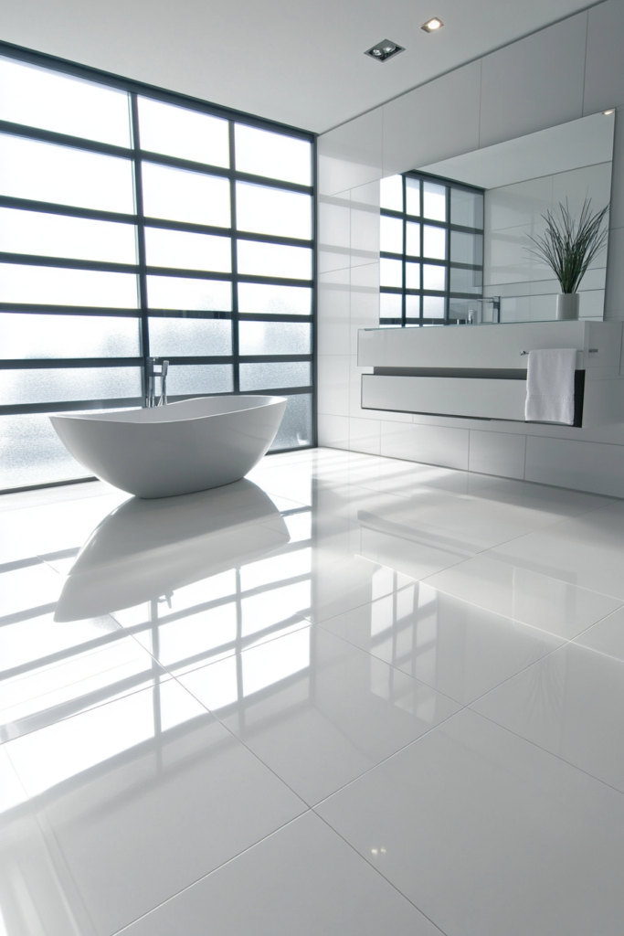 7. Large Format Tiles to Minimize Grout Lines