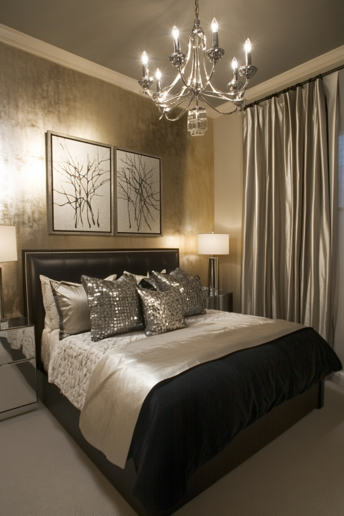 7. Silver Wall Art for a Chic Statement