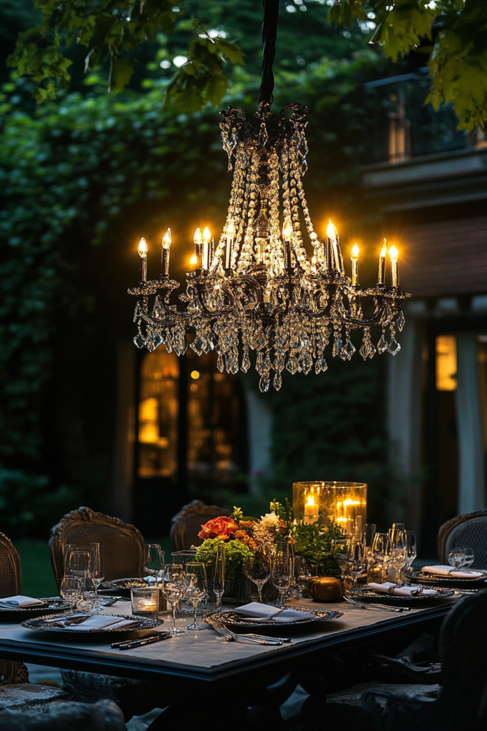9. Chandelier for a Luxurious Touch