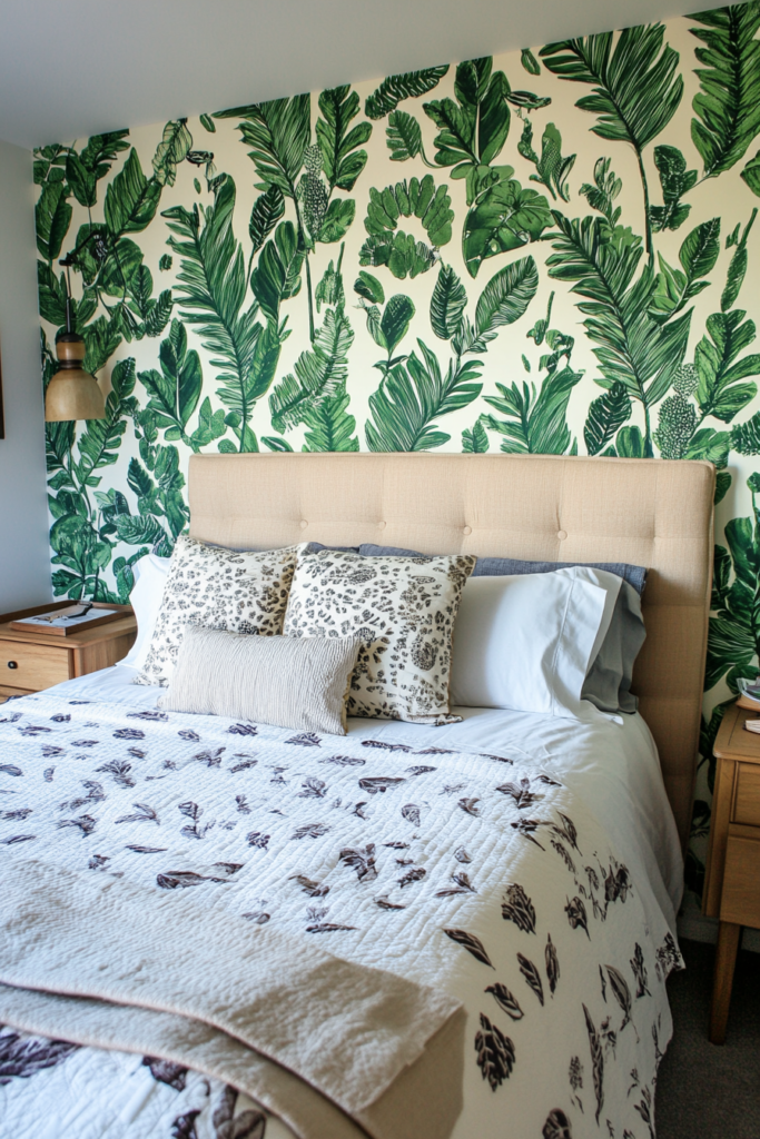 9. Play with Leafy Wallpaper