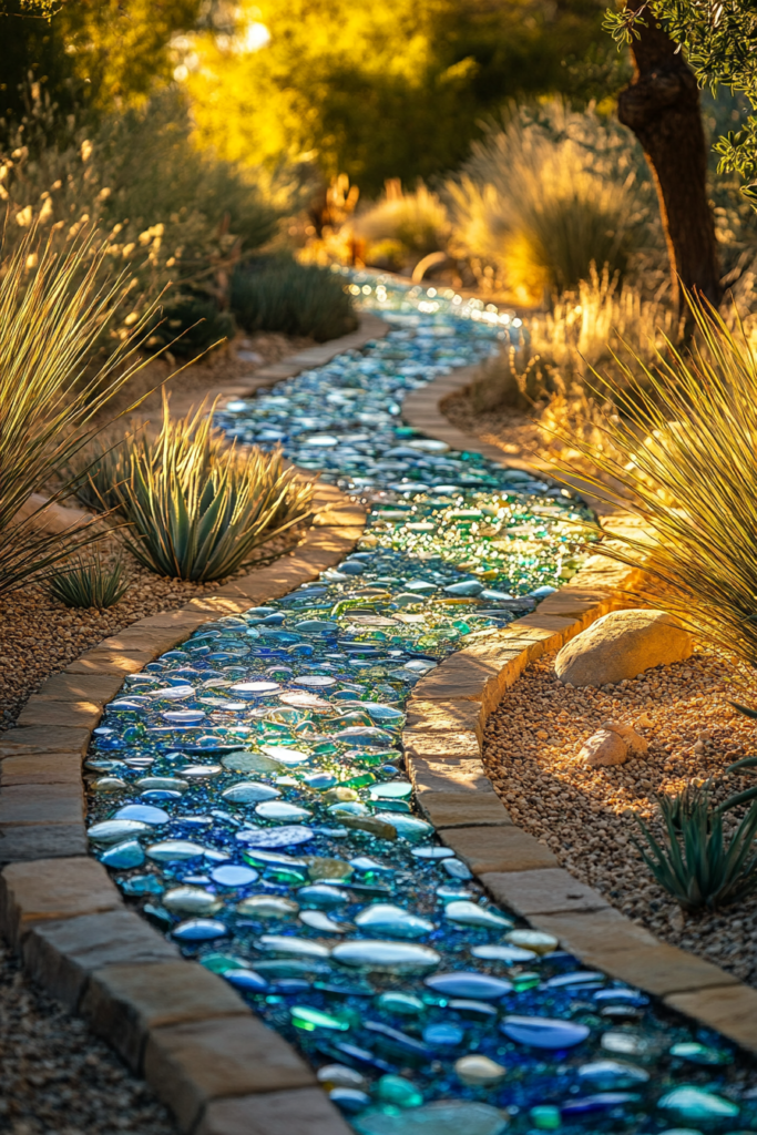 9. Recycled Glass Pathway