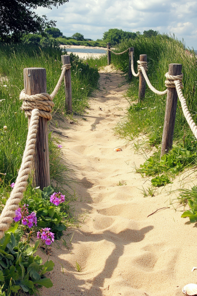 9. Rope Edging for a Nautical Touch