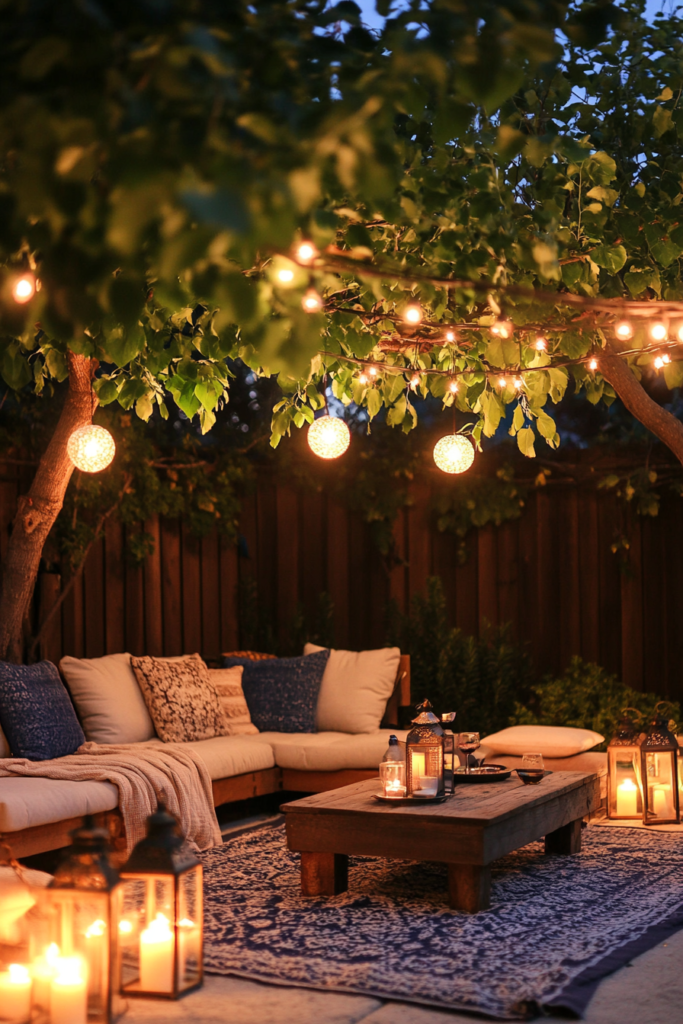 9. Use String Lights or Lanterns