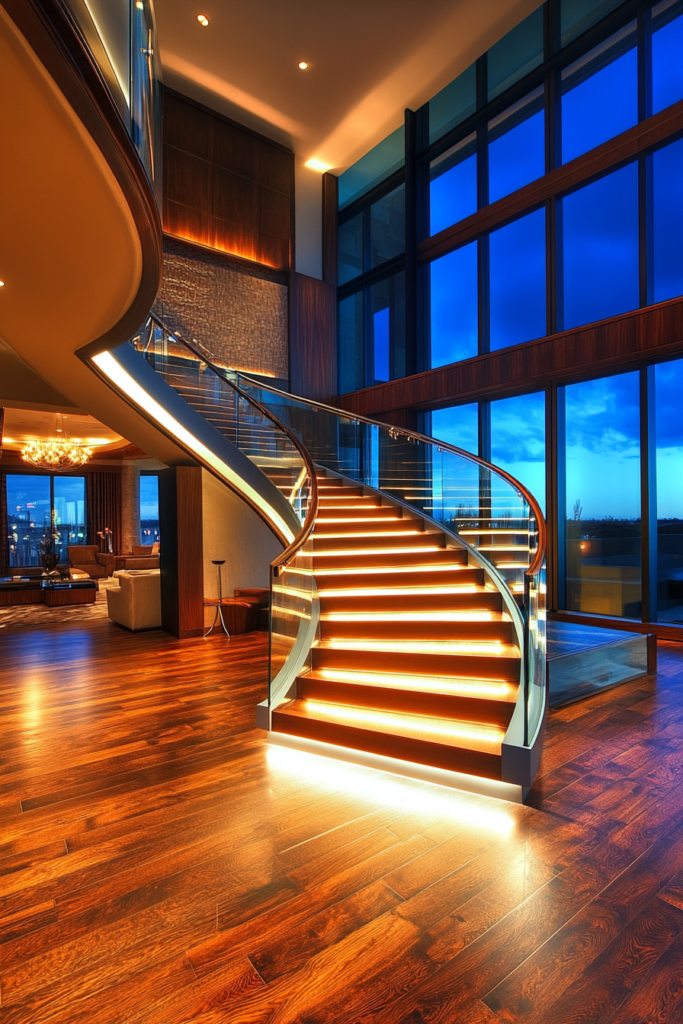 23. Integrated Handrail Lighting