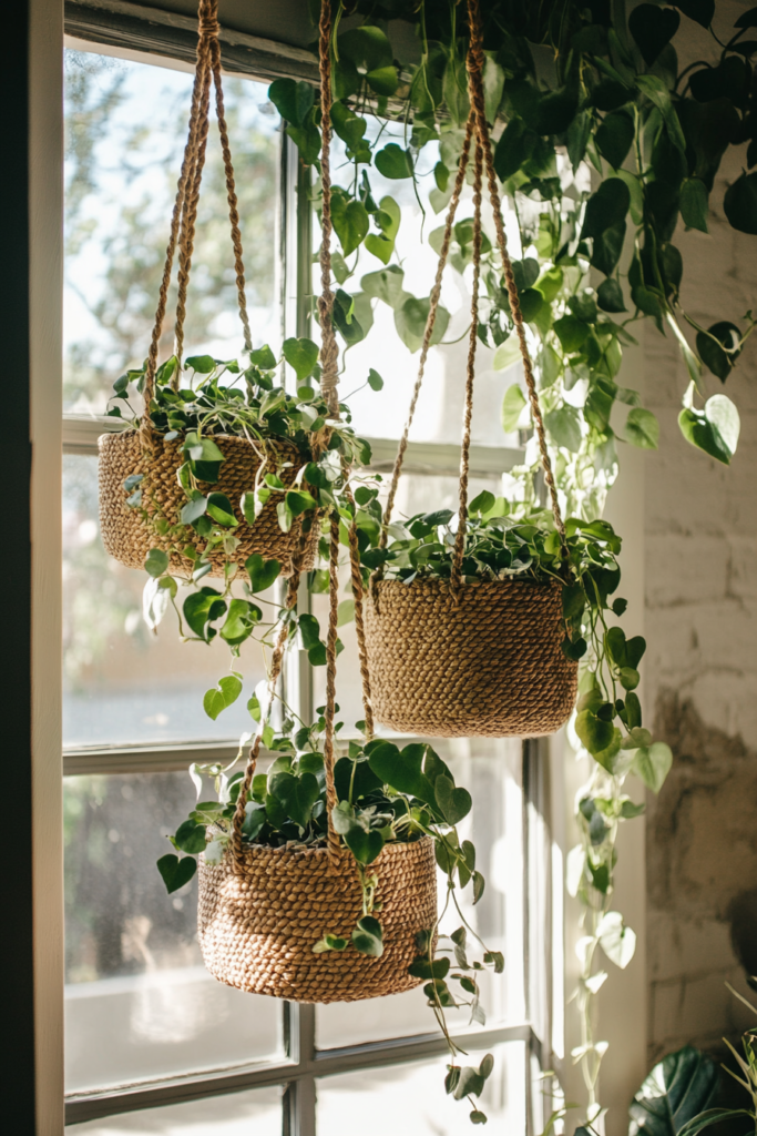 11. Use Hanging Baskets