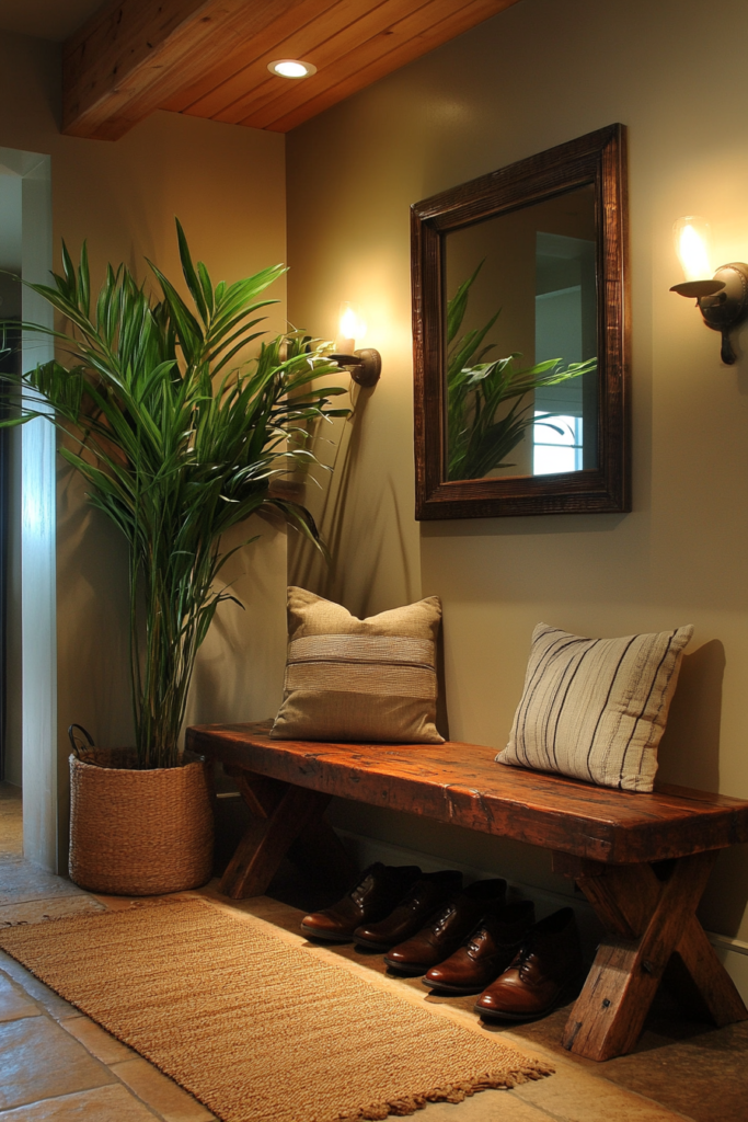 12. Add a Plant to Your Entryway