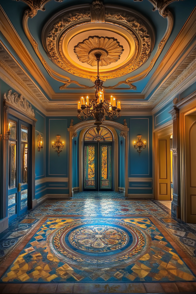 14. Ceiling Medallions for Extra Drama