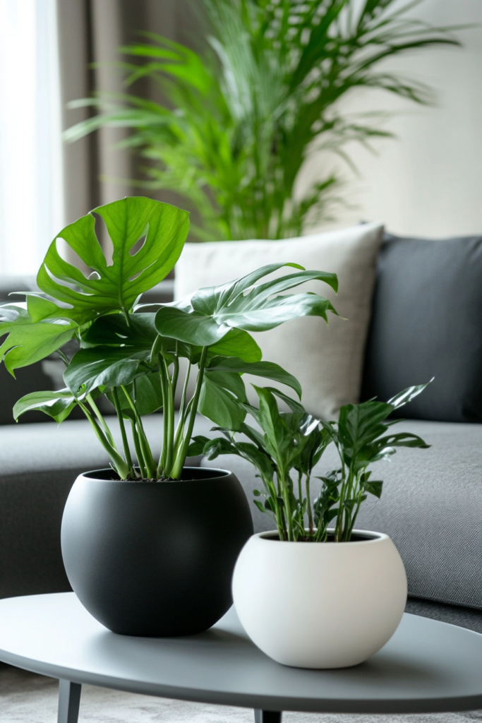 14. Try a Monochromatic Plant Display