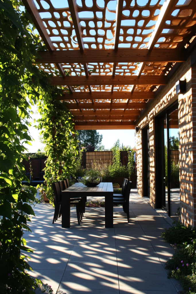 5. Install a Pergola for Partial Shade